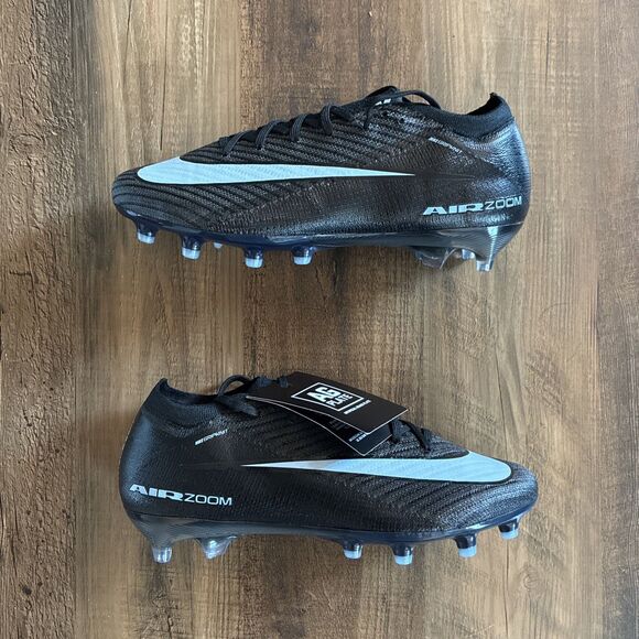 Nike ZM Vapor 16 Elite AG-Pro Men Size 6.5 Black Ice Blue Soccer FQ8693-001